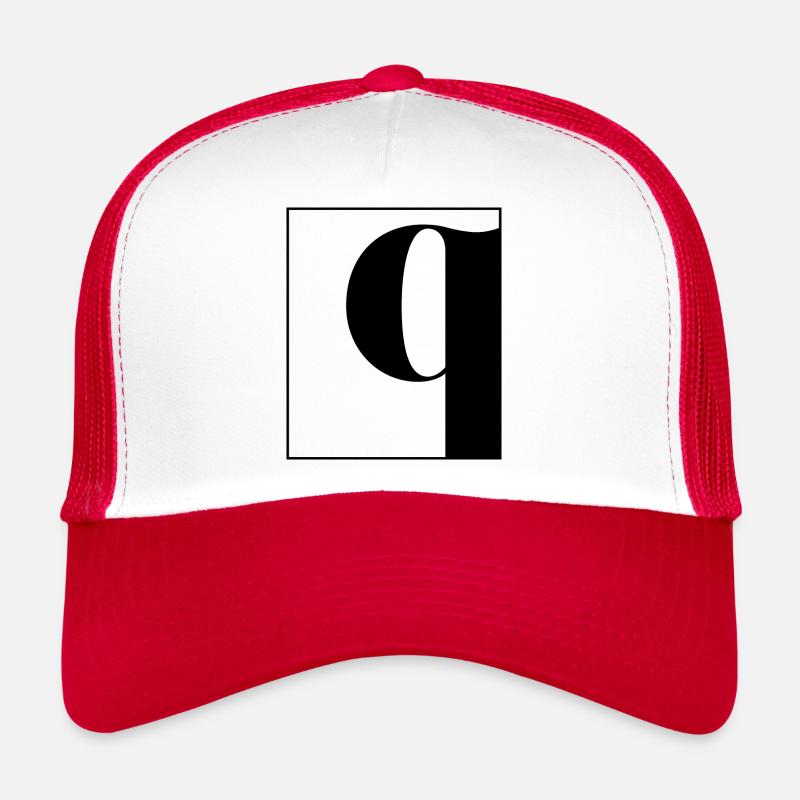 Lettre alphabet q Casquette trucker 