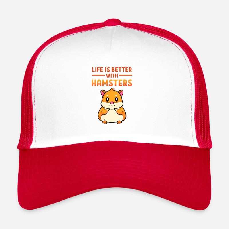 Life is Better with a Hamster European Hamster Breeder Trucker Cap