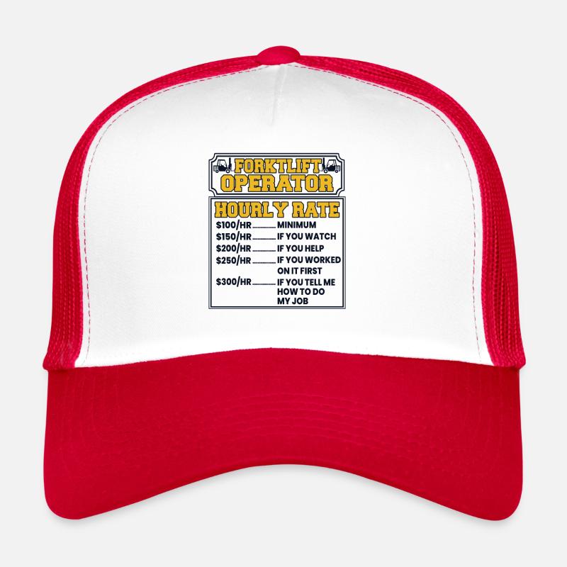 Forklift Operator Hourly Rate Telehandler Trucker Cap