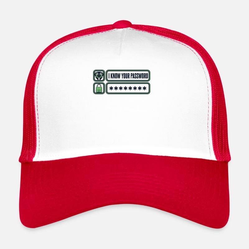 I Know Your Password Phishing Sniffer Grey Hat Trucker Cap