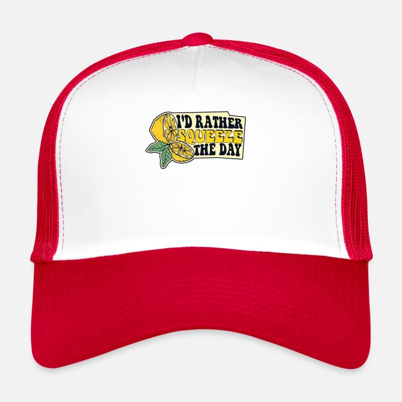 I'd Rather Squeeze The Day Lemonade Lover Trucker Cap