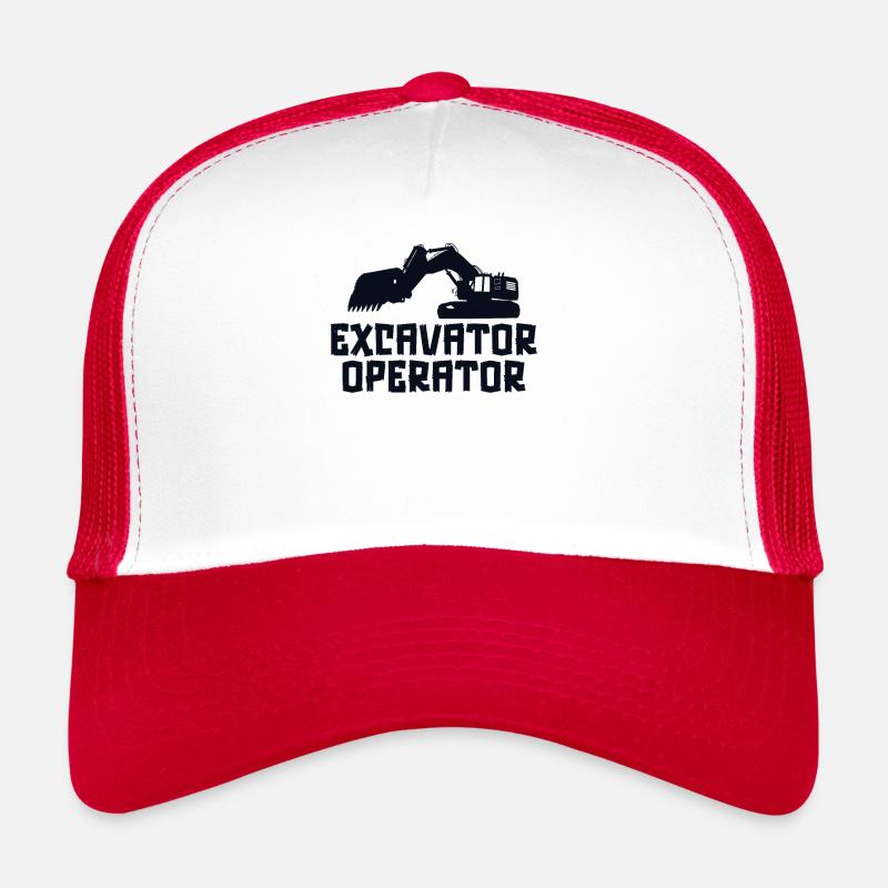 Opérateur de pelle Grue sur chenilles à cycle d’utilisation Casquette trucker 