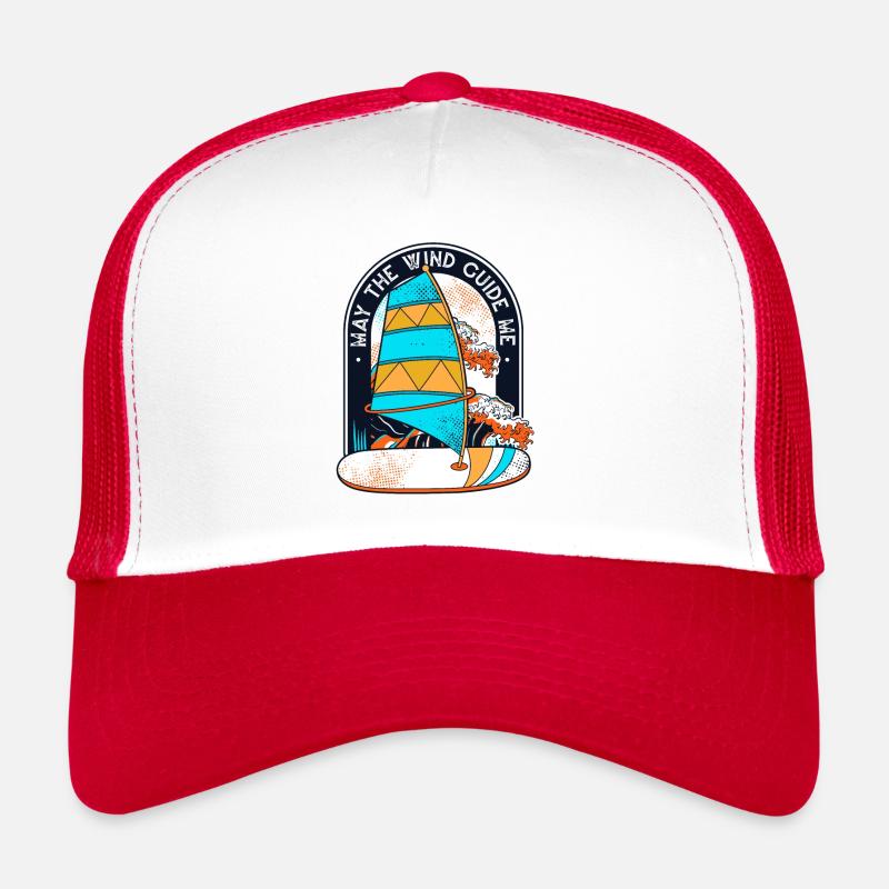 May The Wind Guide me Surfer Wassersport Trucker Cap