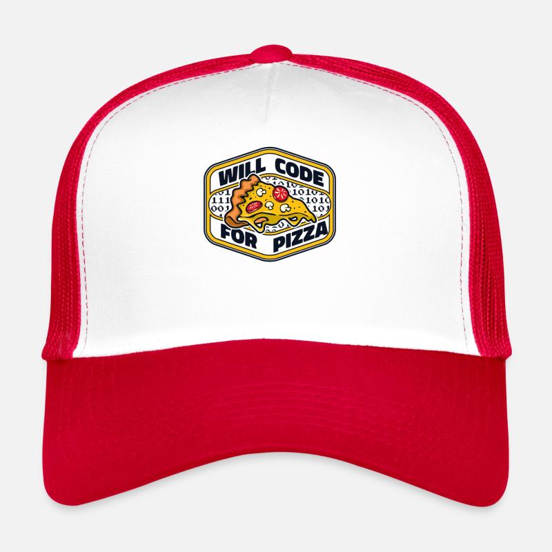 Will Code For Pizza Developer Coder Programmierer Trucker Cap