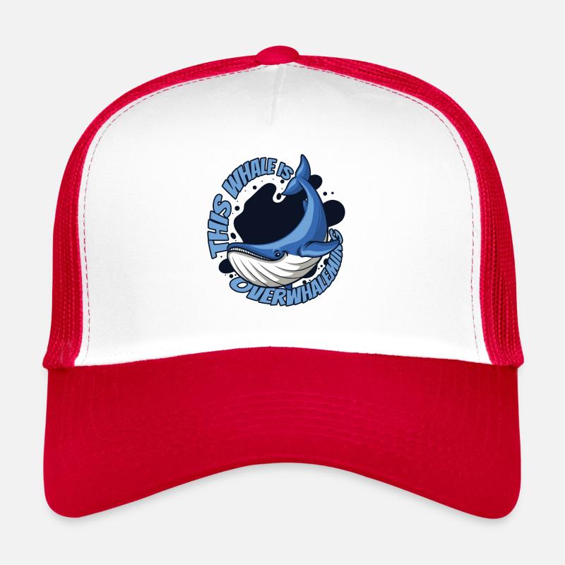 Cette baleine est au-dessus de la baleine Cetacea Cachalot Casquette trucker 