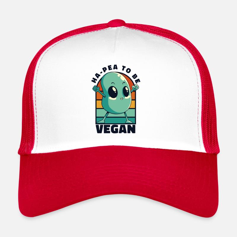 Ha-Pea sera végétalien végétalien végétalien Casquette trucker 