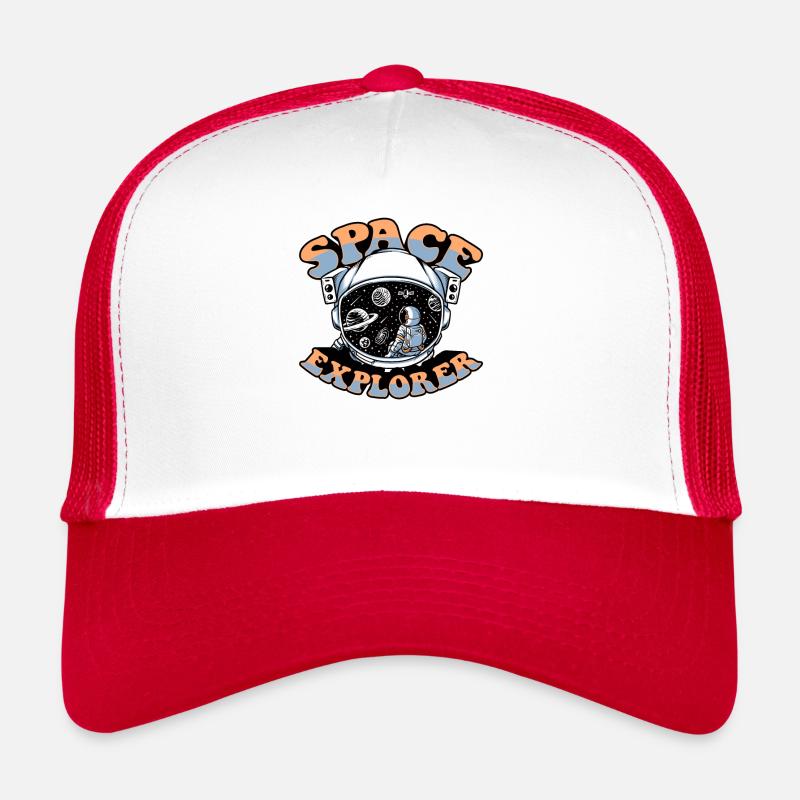 Space Explorer Kosmonaut Raumschiff Taikonaut Trucker Cap