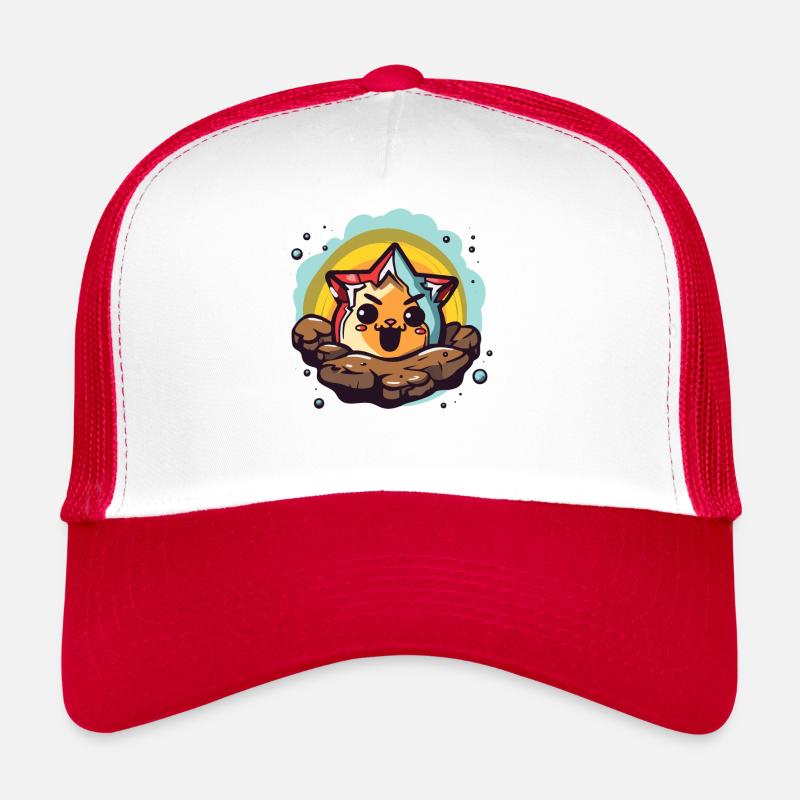 Cute cat and star Trucker Cap