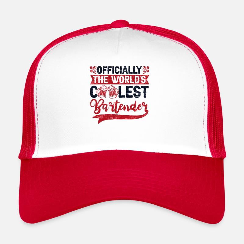 Officiellement le barman le plus cool du monde Barmann Casquette trucker 