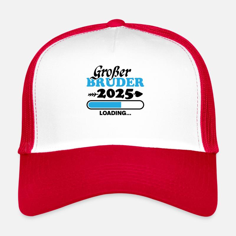 Großer Bruder 2025 - Trucker Cap - Weiß/Rot