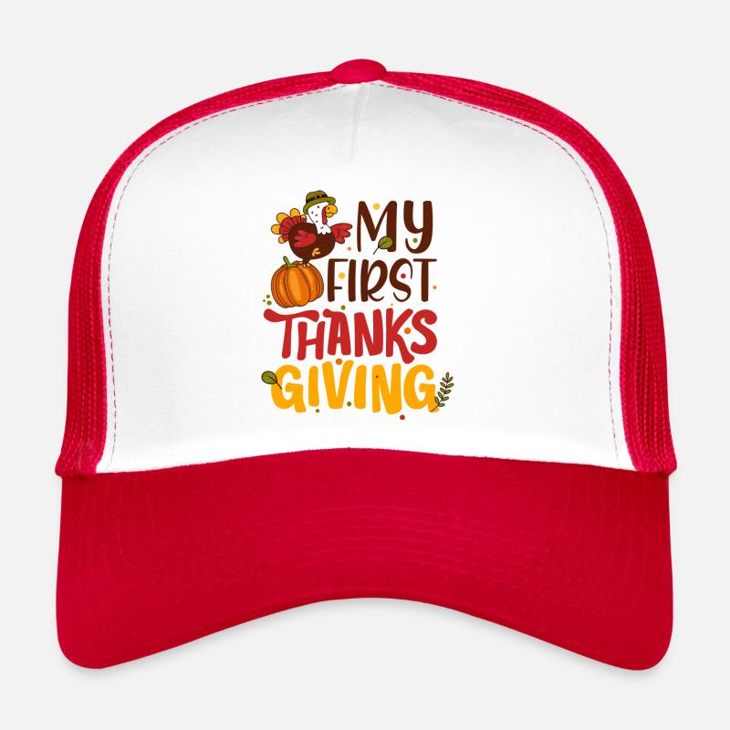Mon premier jour de Thanksgiving, drôle de dinde. Casquette trucker 