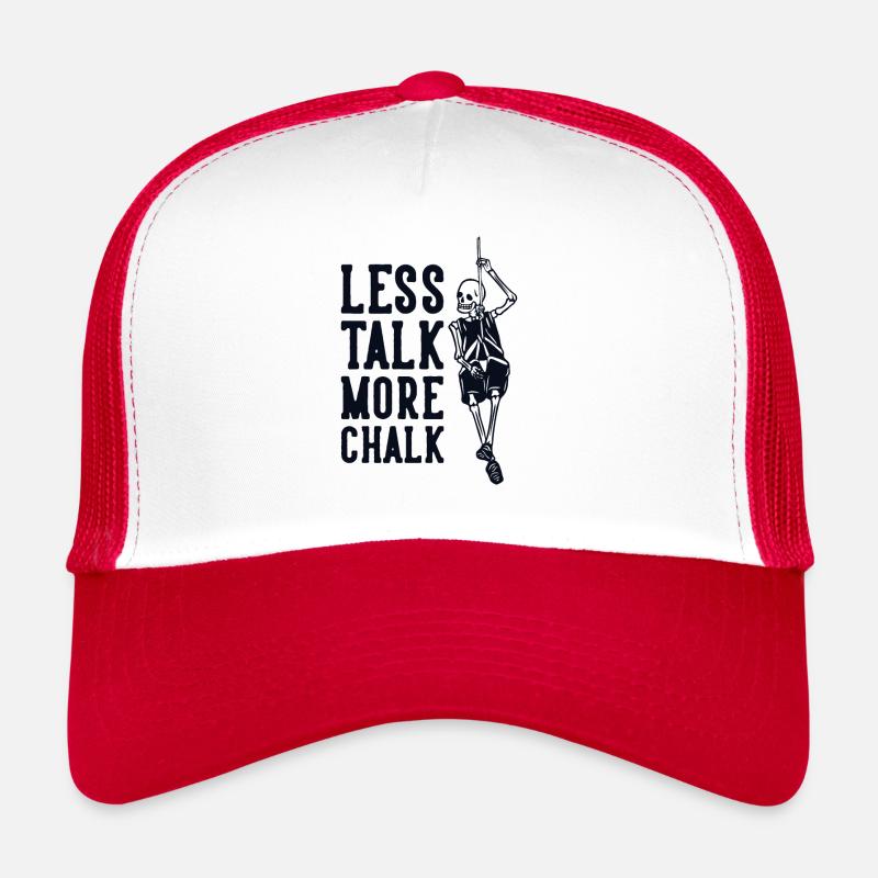 Less Talk More Chalk Alpine Climbing Sport Climbing Trucker Cap