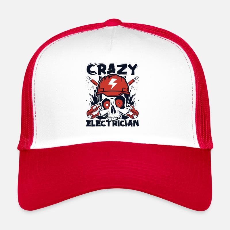 Crazy Electrician Technicien en électronique Casquette trucker 
