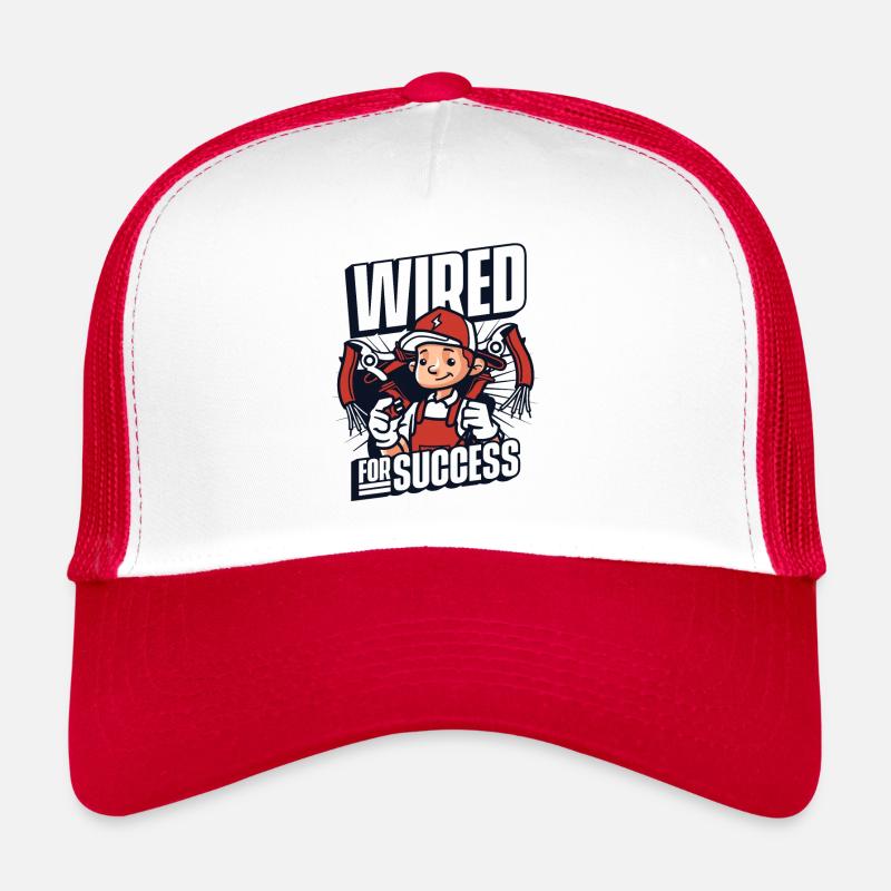 Wired For Success Electronics Technician Electrical Engineer Trucker Cap