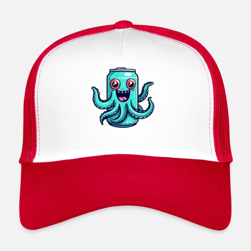 Funny Tangy Octopus Soda Can Trucker Cap