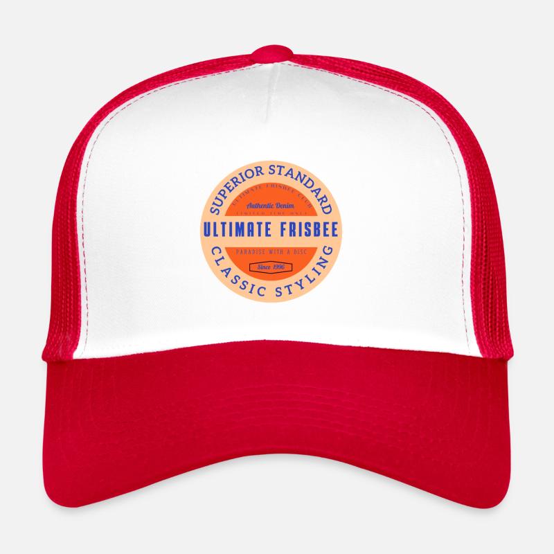 ulti 4 authentic - Casquette trucker  - blanc/rouge