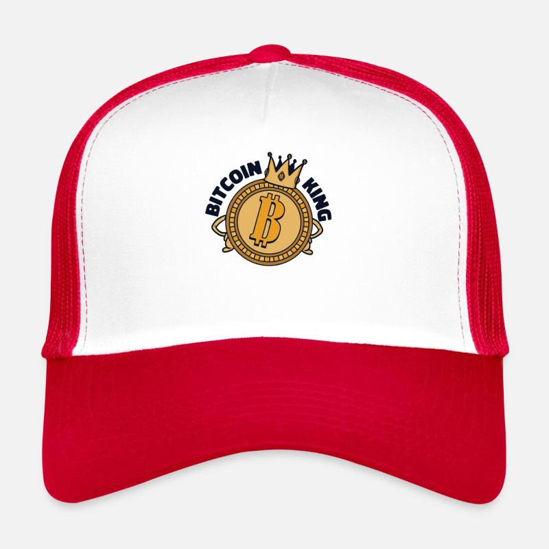 Bitcoin King Cryptocurrency Blockchain Crypto Trucker Cap