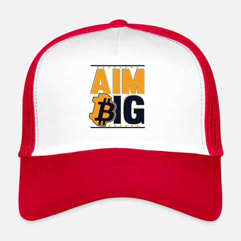 Viser Big Blockchain Crypto Crypto-monnaie Bitcoin Casquette trucker 