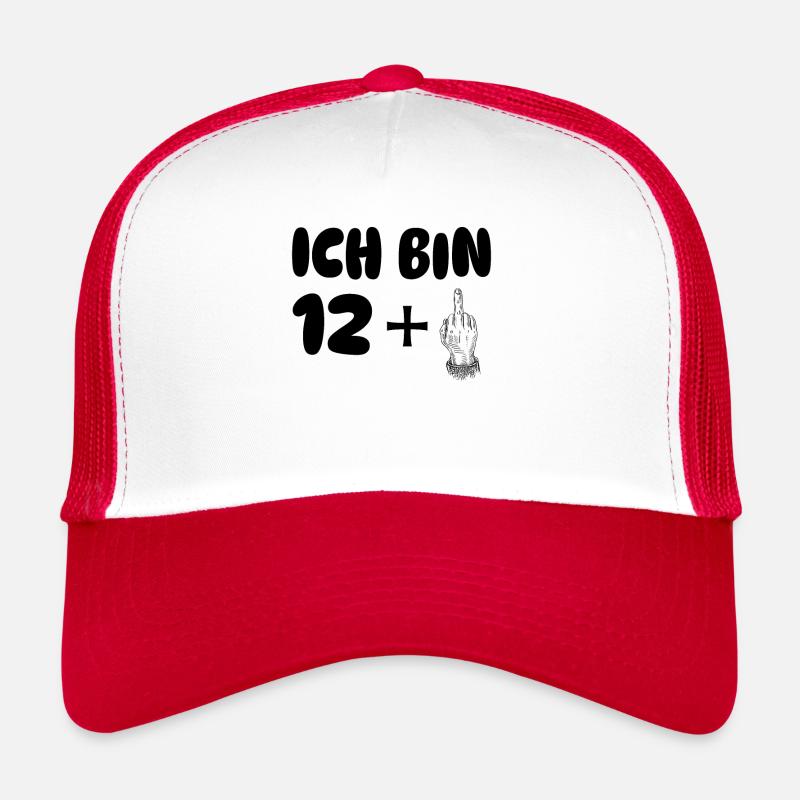 ich bin 13 - Trucker Cap - Weiß/Rot