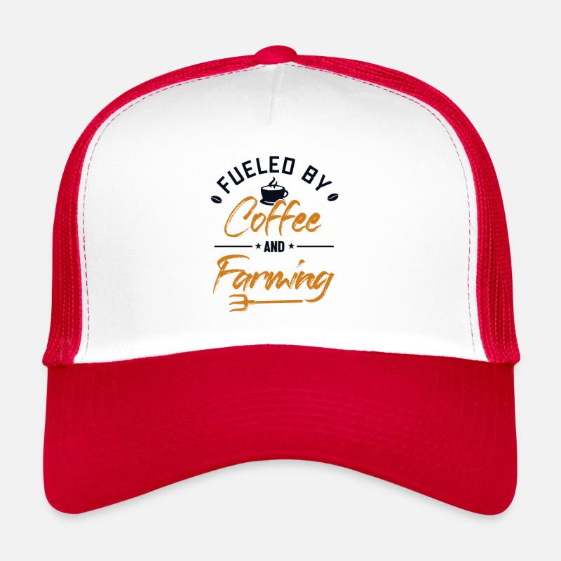 Alimenté par le café et l'agriculture agricole Casquette trucker 