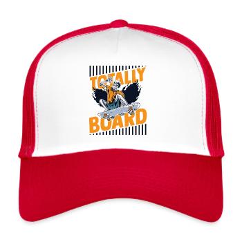 Totally Board Skatergirl Skaterboy Skatepark - Casquette trucker  - blanc/rouge - Devant