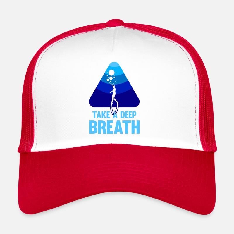 Plongée, Apnée Plongée, Apnée No Limit Apnée Apnée - Casquette trucker  - blanc/rouge