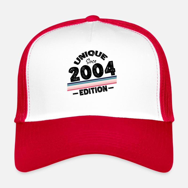 Unique depuis 2004 Edition Anniversaire Millésime 2004 Casquette trucker 
