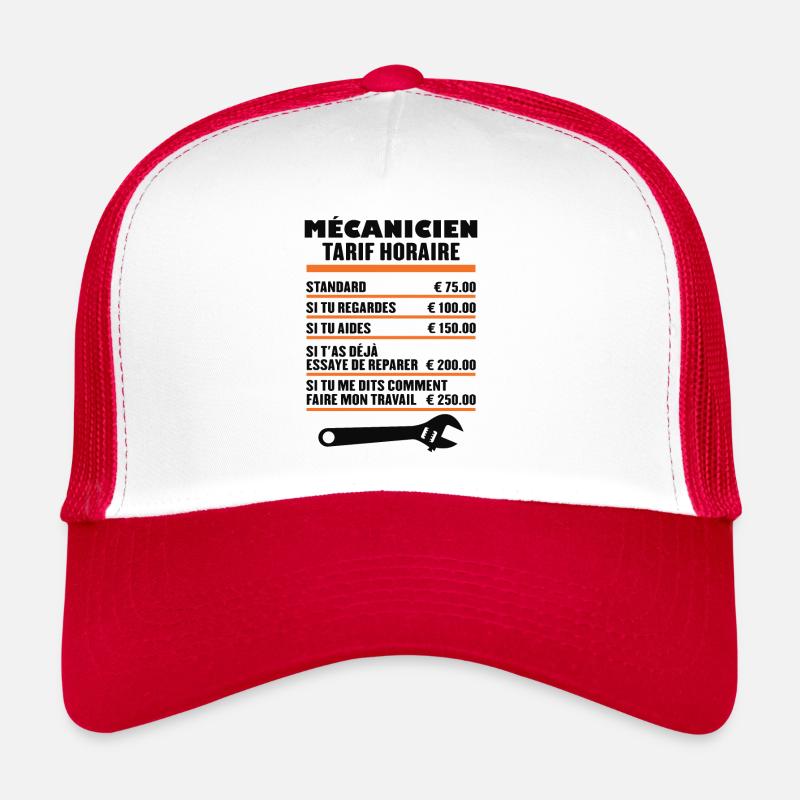 Mécanicien Tarif Horaire Casquette trucker 