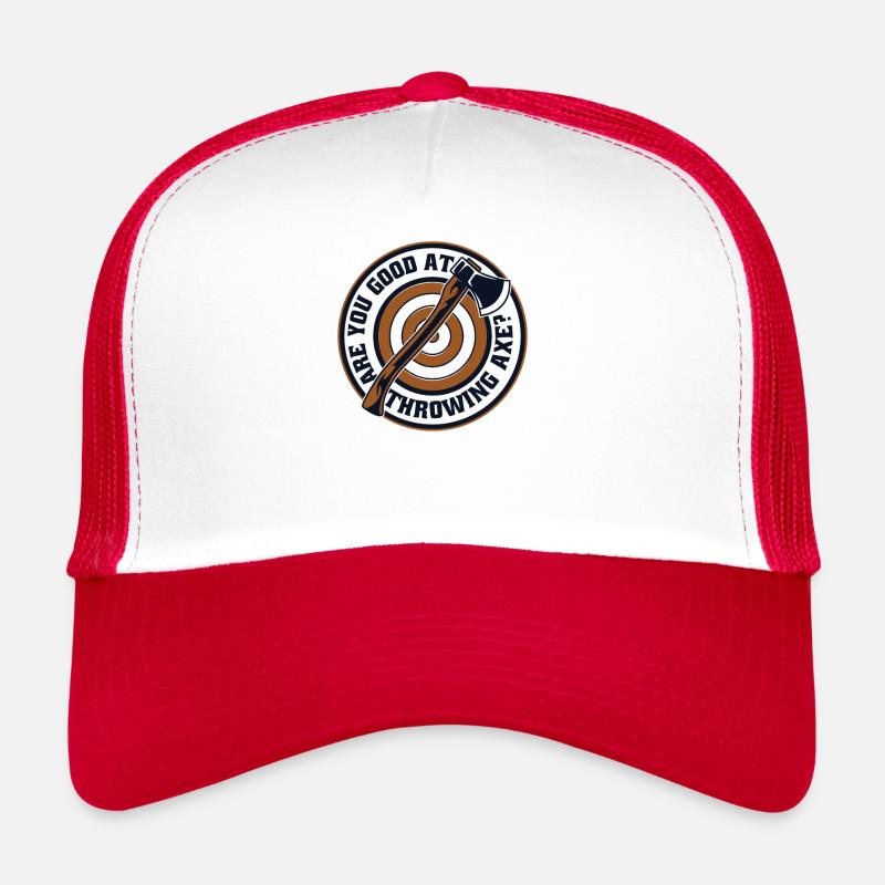 Are You Good At Throwing Axe Axe Throwing Game Trucker Cap