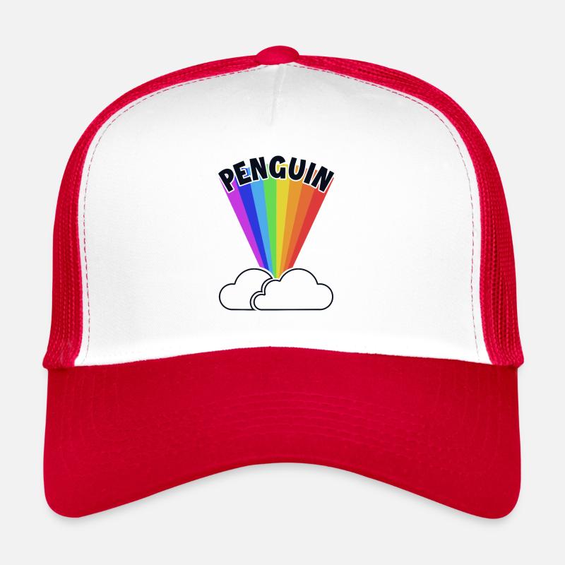 Penguin Rainbow Kaiserpinguin Seevogel Trucker Cap