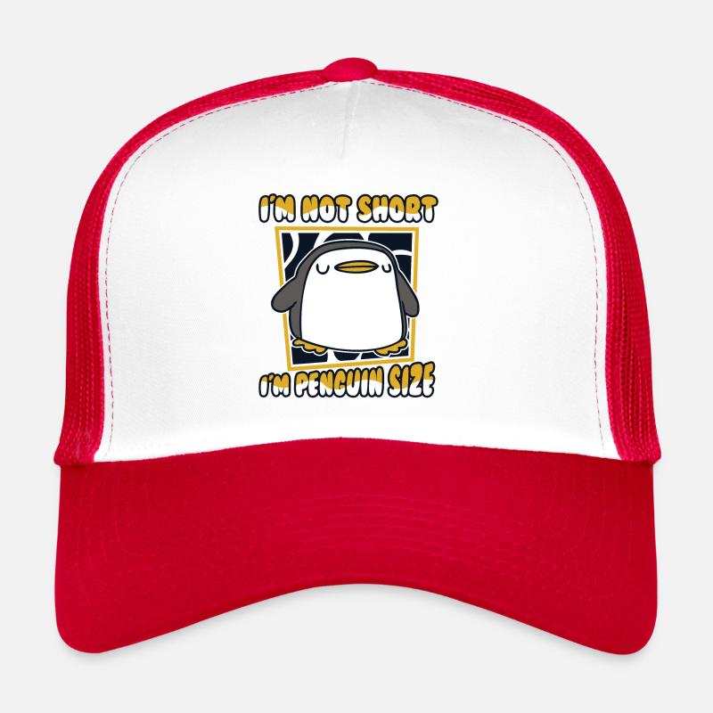I'm Not Short I'm Penguin Size Emperor Penguin Trucker Cap