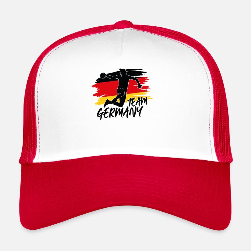 Deutschland Handball Emotion - Trucker Cap - Weiß/Rot
