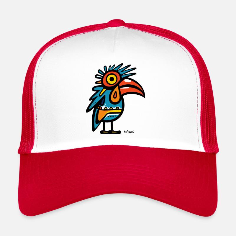 Modern Art Pop Bird Trucker Cap