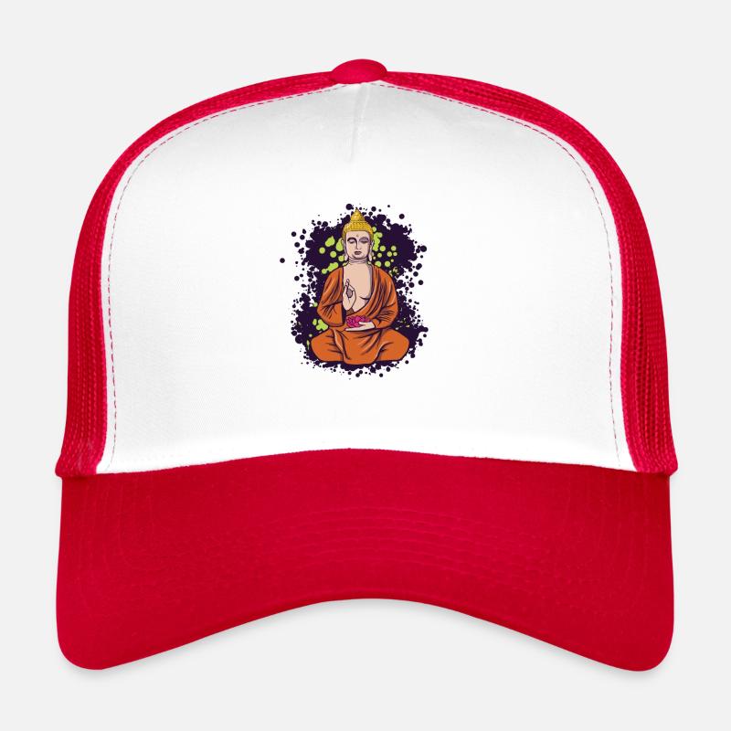 Buddha Mönch Namaste Buddhismus I Geschenk Trucker Cap