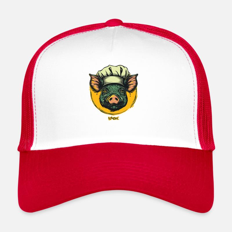 Cuisines Cuisinier Chef Cochon Casquette trucker 