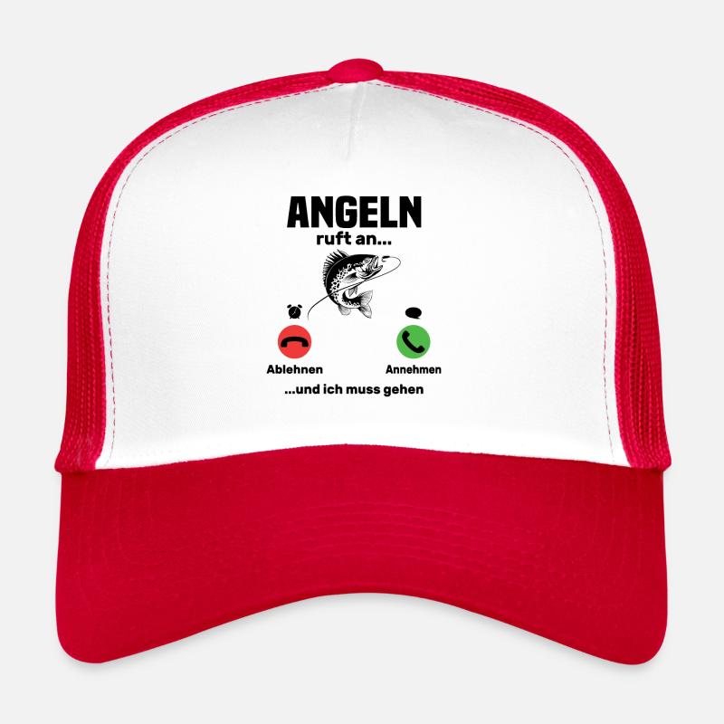 Angler calls, funny angler gift Trucker Cap