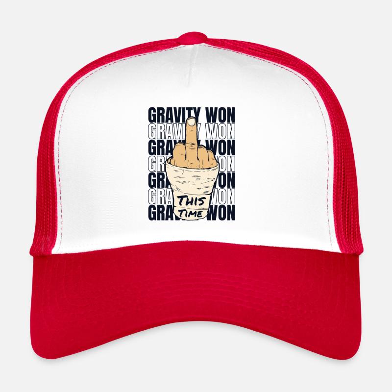 Gravity Won Broken Arm Leg Broken Bone Surgeon Trucker Cap