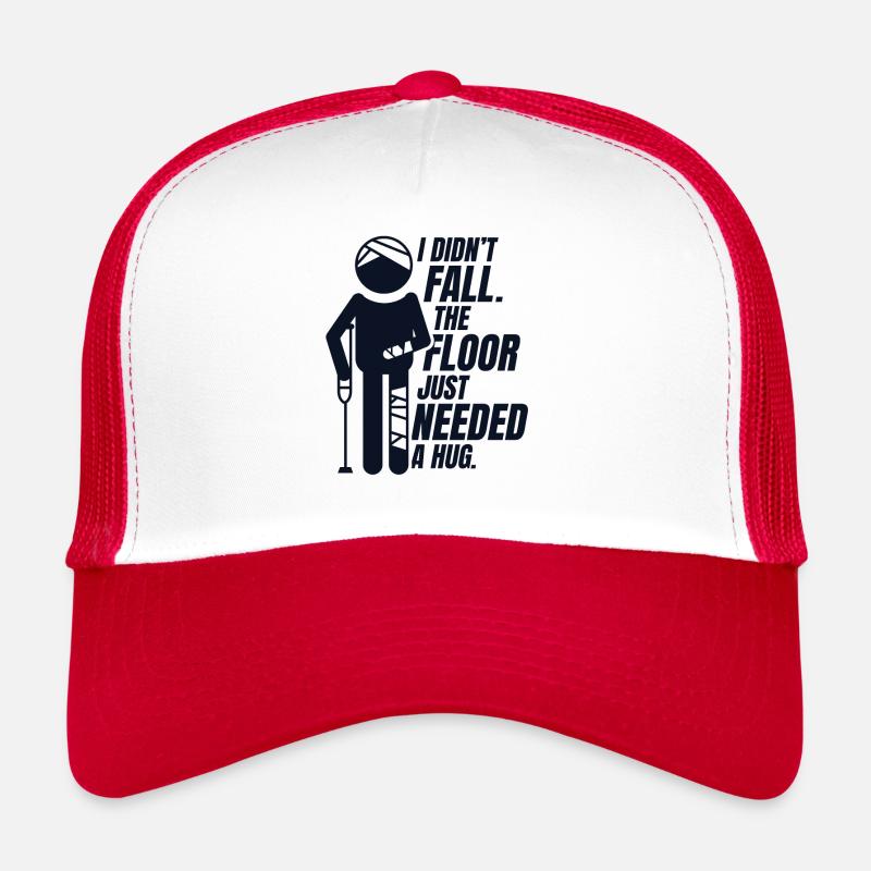 The Floor Just Needed A Hug Broken Arm Leg Bone Trucker Cap