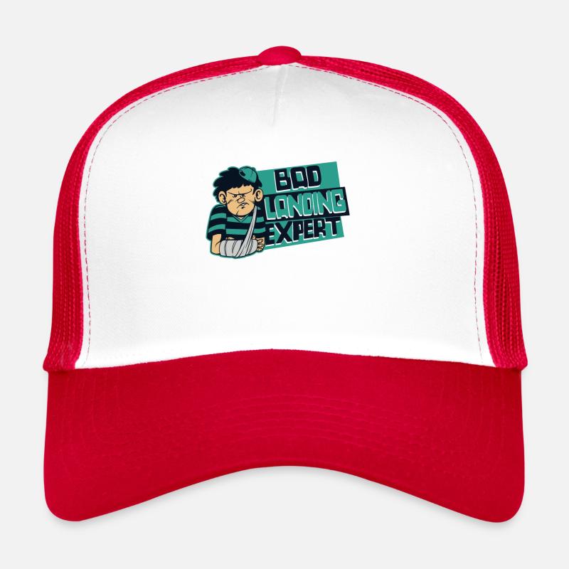 Bad Landing Expert Broken Finger Broken Bone Bone Trucker Cap
