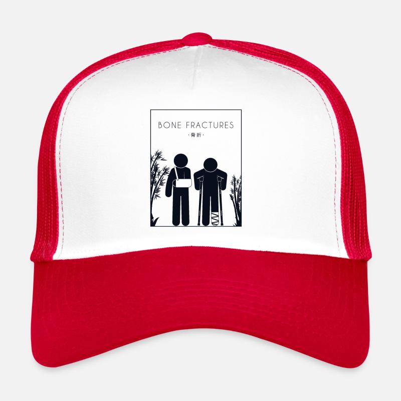 Knochenbrüche Chinesischer Hanzi-Knochenbruch Trucker Cap