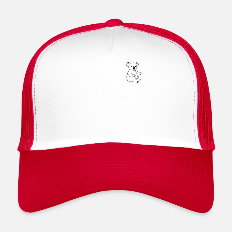 Koala Logo emblème Koalabear Eucalyptus amant Koala Casquette trucker 