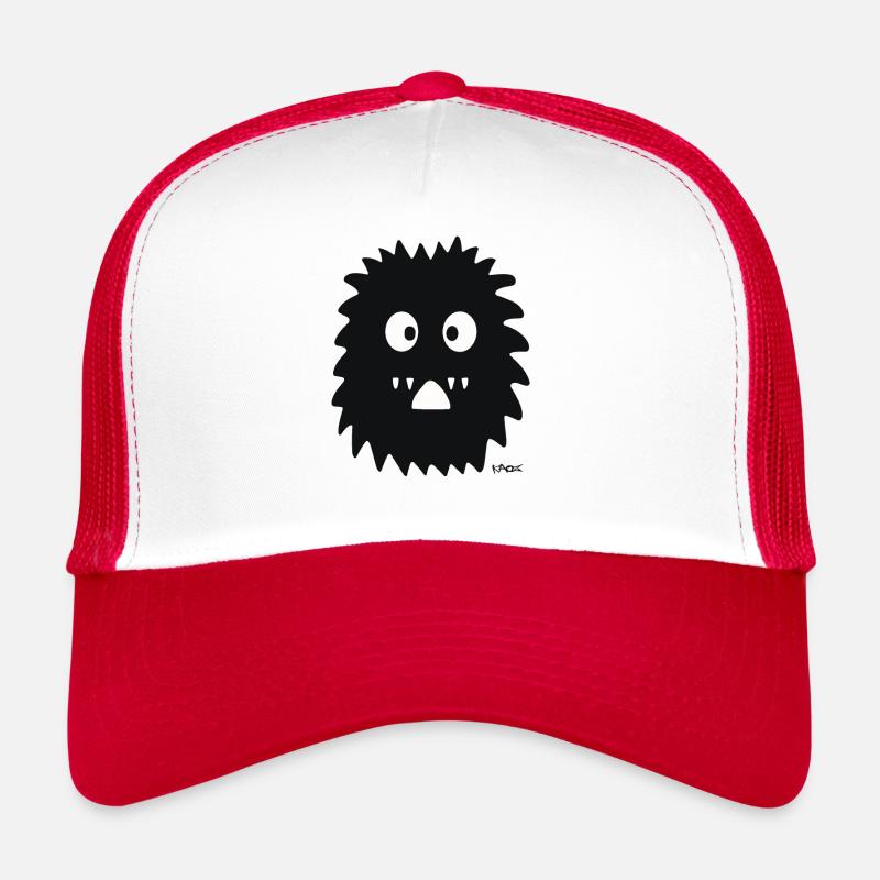 Schwarzes, lustiges und niedliches Monster Trucker Cap