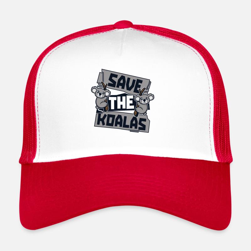 Save The Koalas Koalabear Eucalyptus Lover Koala Trucker Cap