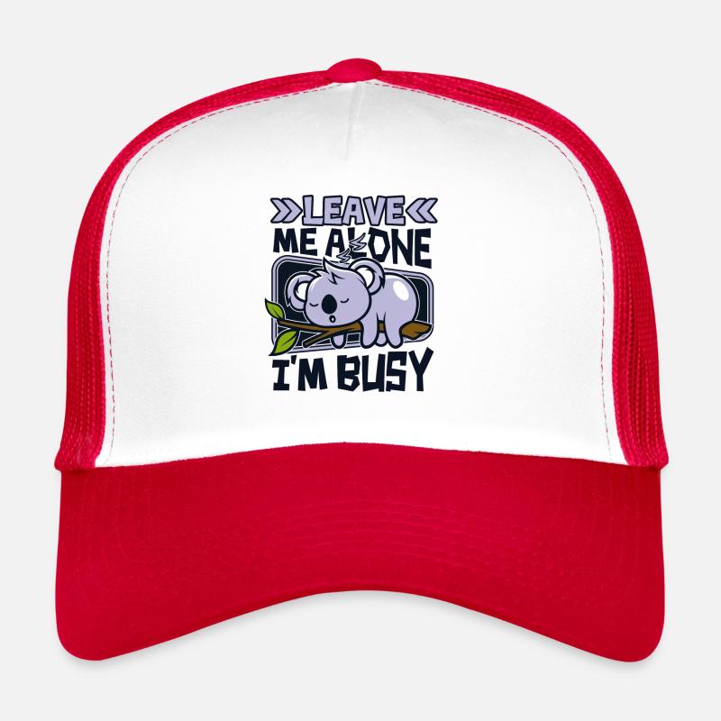 Laisse-moi tranquille, je suis occupé Koalabear Eucalyptus Casquette trucker 