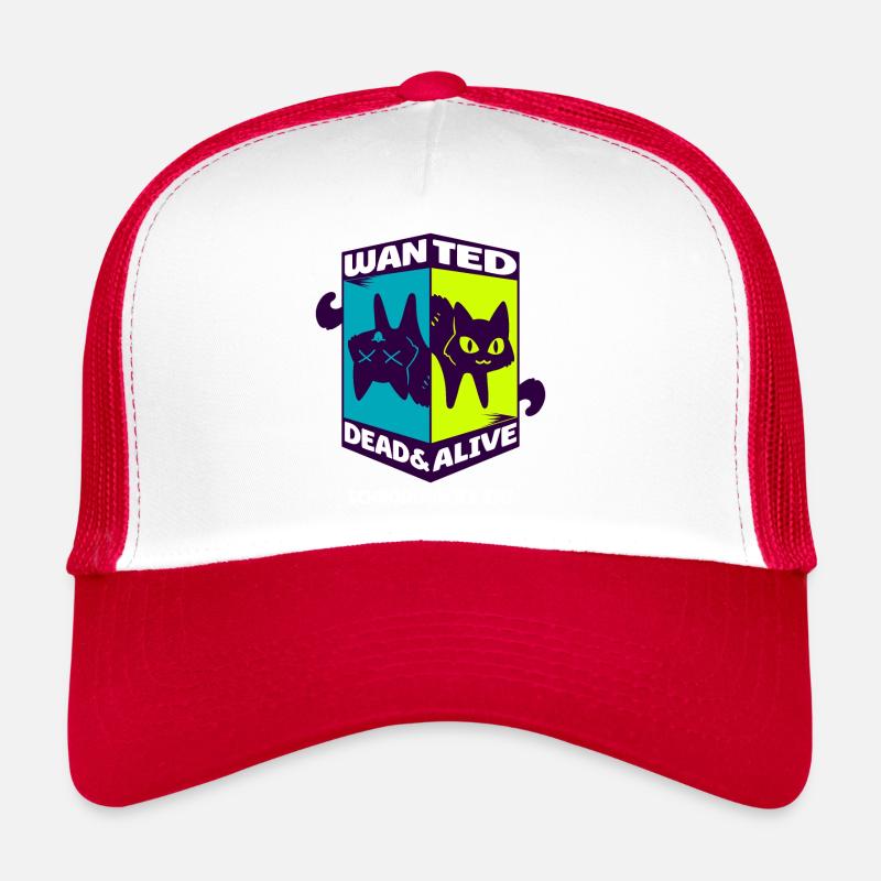 Physik Quanten Nerd Dead Alive Schrödingers Katze Trucker Cap