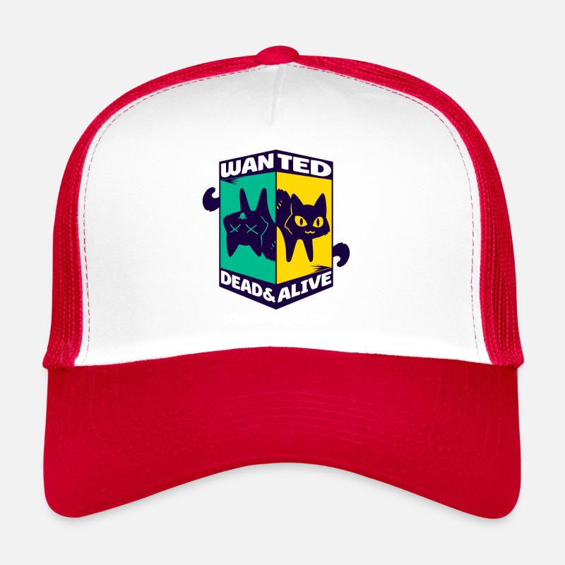 Physik Quanten Nerd Dead Alive Schrödingers Katze Trucker Cap