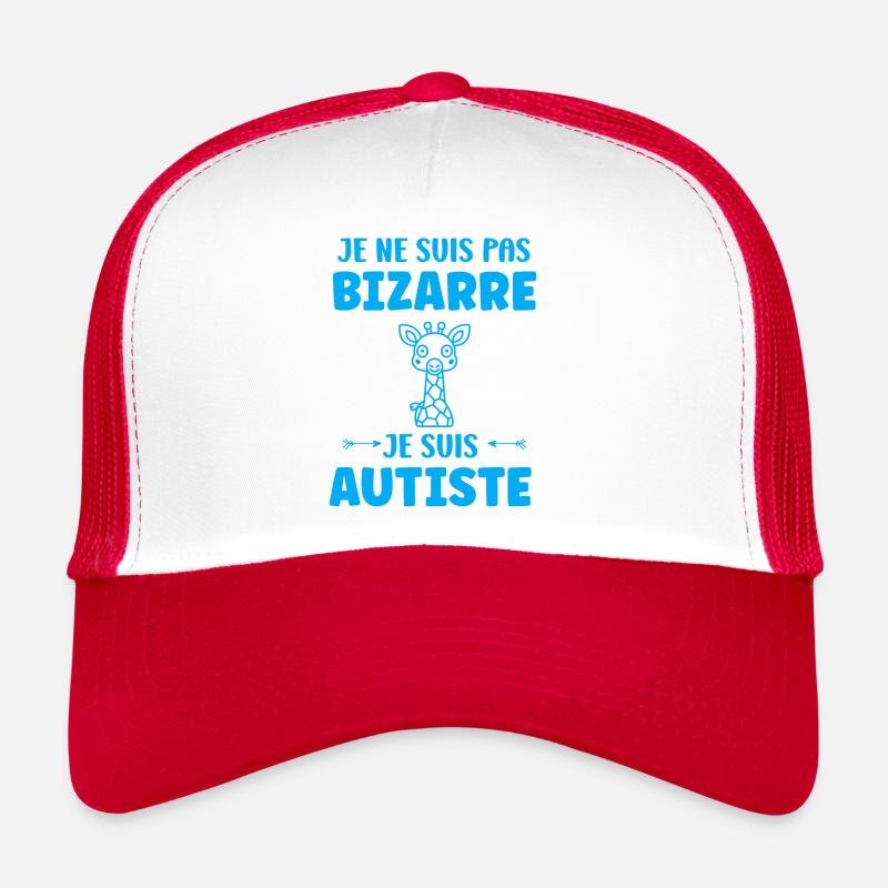 Je ne suis pas bizarre je suis autiste Casquette trucker 