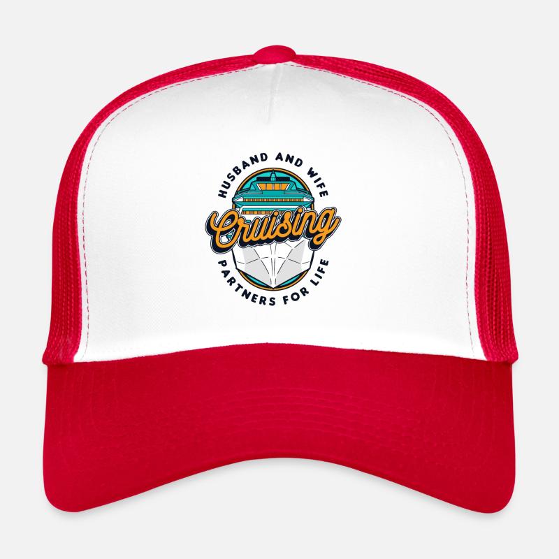 Ehemann und Ehefrau Crusing Partners For Life Cruise Trucker Cap