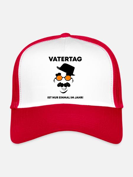 Father's Day Bo Artwork - Trucker Cap - white/red - Front