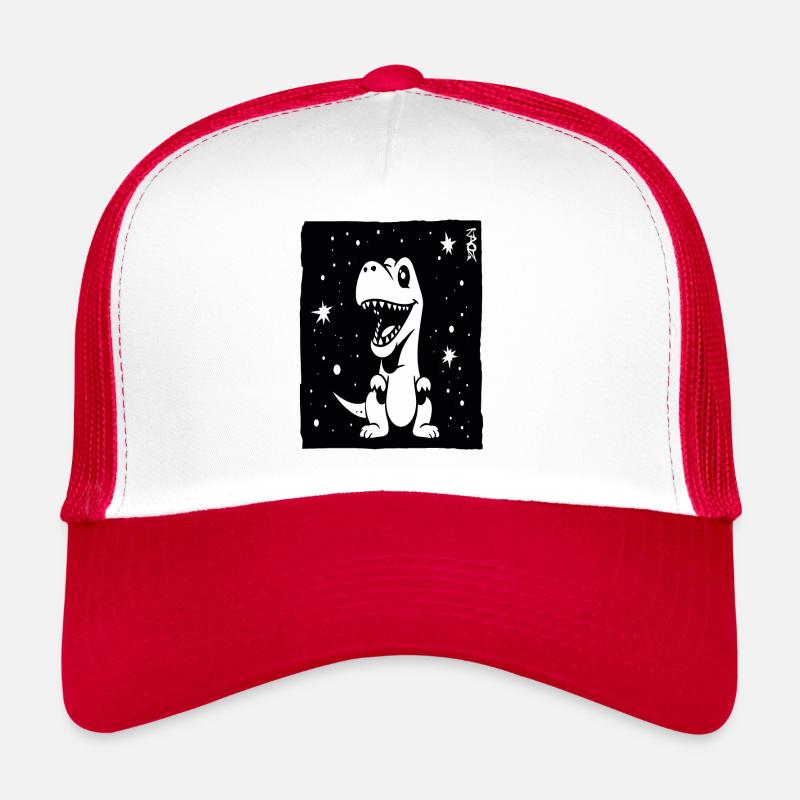 Einige Sterne und ein niedlicher Dino Trucker Cap
